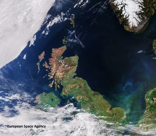 Sentinel-3A’s Ocean and Land Colour Instrument is a new eye on Earth. Image courtesy of the European Space Agency